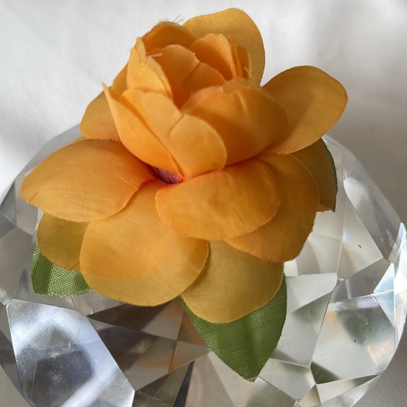 Silk Gardenia Clip ORANGE - Picture 2 of 4